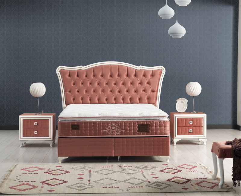 Royal King Storage Bed With Headboard Pink - King - 111-ROY-H18-200-SET