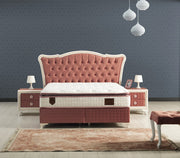 Royal King Storage Bed With Headboard Pink - King - 111-ROY-H18-200-SET