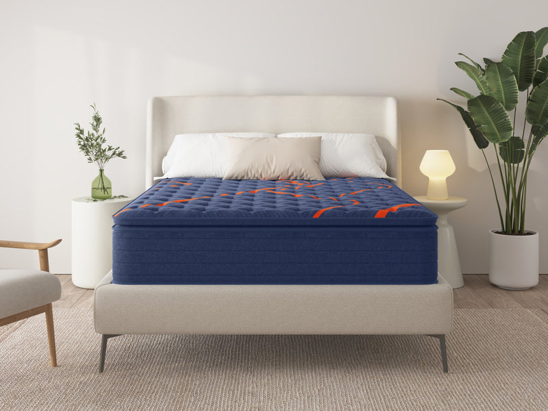Royal Pillow Top Series Twin Mattress - With Boxspring - serene-hybrid-mattress-copy-twin-with-boxspring