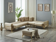 Royals 125" / 113" Wide Convertible Sectional - Gate FurnitureSectional