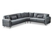 Royals 125" / 113" Wide Convertible Sectional - Gate FurnitureSectional