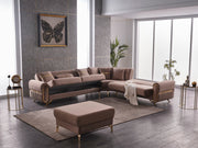 Royals 125" / 113" Wide Convertible Sectional - Gate FurnitureSectional