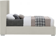Royce Linen Textured Twin Bed (3 Boxes) Beige - Gate FurnitureTwin Bed