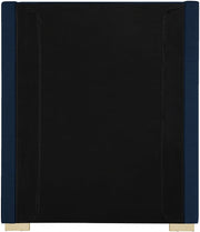 Royce Linen Textured Twin Bed (3 Boxes) Blue - Gate FurnitureTwin Bed