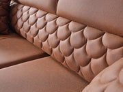 Ruby Convertible Loveseat Brick in Brick - 101-RUB-VER095-2