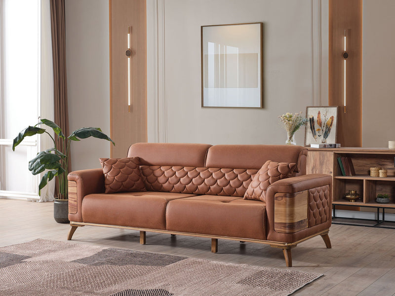 Ruby Convertible Sofa Brick in Brick - 101-RUB-VER095-3