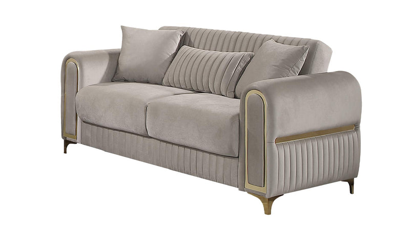 Ruby Loveseat Taupe - Ruby Loveseat Taupe
