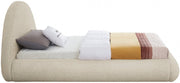 Rudy Teddy Fabric Twin Bed Beige - Gate FurnitureTwin Bed