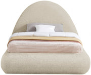 Rudy Teddy Fabric Twin Bed Beige - Gate FurnitureTwin Bed