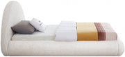 Rudy Teddy Fabric Twin Bed Cream - Gate FurnitureTwin Bed