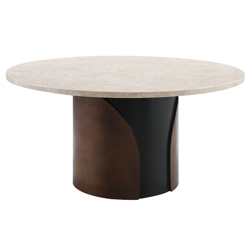 Rufina Round Dining Table w/Marble Top - DN07030