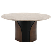 Rufina Round Dining Table w/Marble Top - DN07030