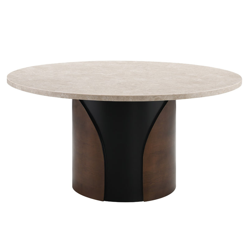 Rufina Round Dining Table w/Marble Top - DN07030