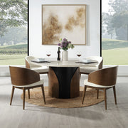 Rufina Round Dining Table w/Marble Top - DN07030