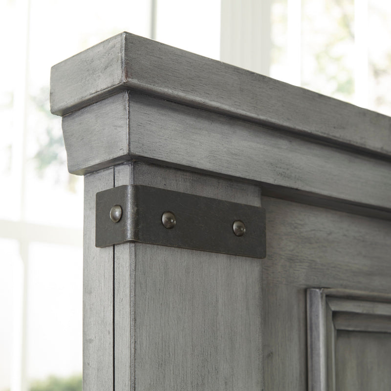 Russelyn Gray King Storage Bed - Gate FurnitureKing Bed