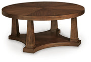 Rustic Plains Warm Brown Coffee Table - T877-8