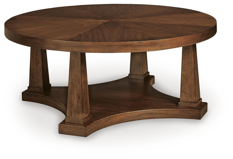 Rustic Plains Warm Brown Coffee Table - T877-8