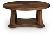 Rustic Plains Warm Brown Coffee Table - T877-8