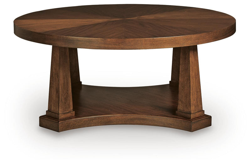 Rustic Plains Warm Brown Coffee Table - T877-8