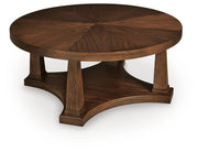 Rustic Plains Warm Brown Coffee Table - T877-8