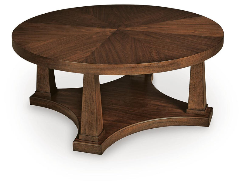 Rustic Plains Warm Brown Coffee Table - T877-8
