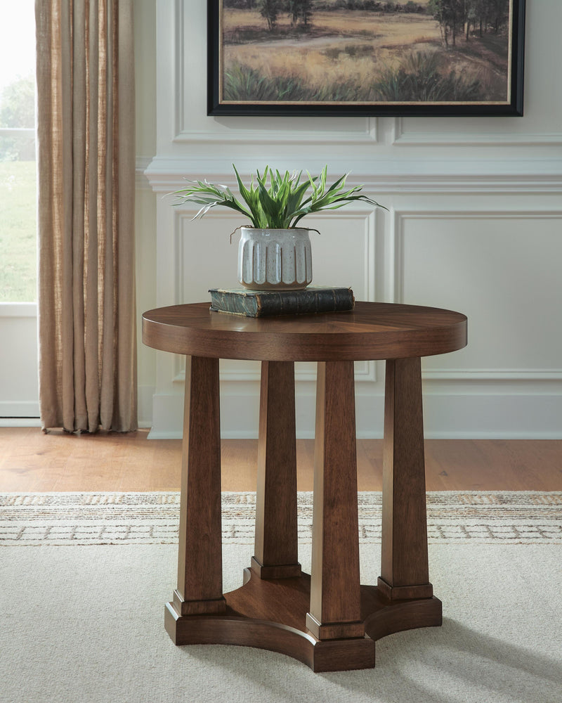 Rustic Plains Warm Brown End Table - T877-6