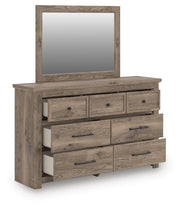 Rusticott Brown Dresser and Mirror - PCB2260B1