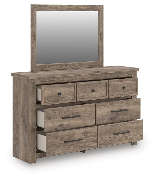 Rusticott Brown Dresser and Mirror - PCB2260B1