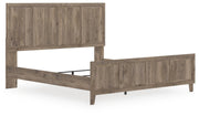 Rusticott Brown King Panel Bed - PCB2260B6