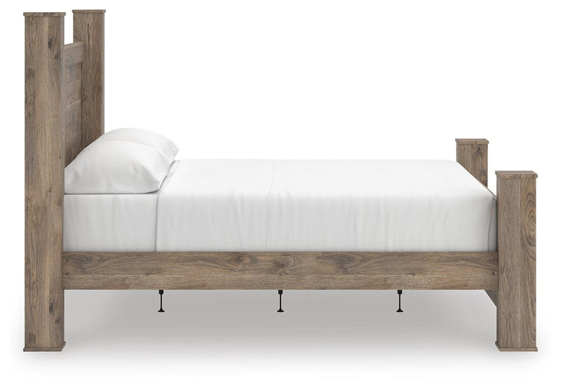 Rusticott Brown King Poster Bed - PCB2260B7