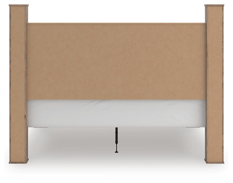 Rusticott Brown King Poster Bed - PCB2260B7