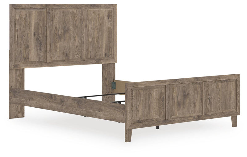 Rusticott Brown Queen Panel Bed - PCB2260B2