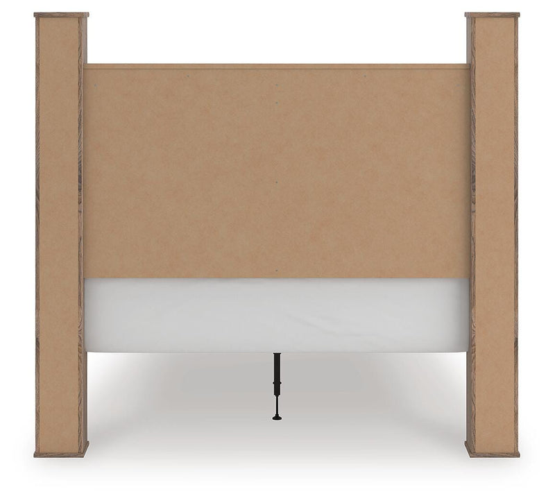 Rusticott Brown Queen Poster Bed - PCB2260B4