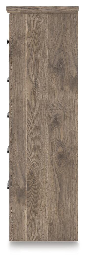 Rusticott King Panel Bed with Dresser and Chest in Brown - PKG023699