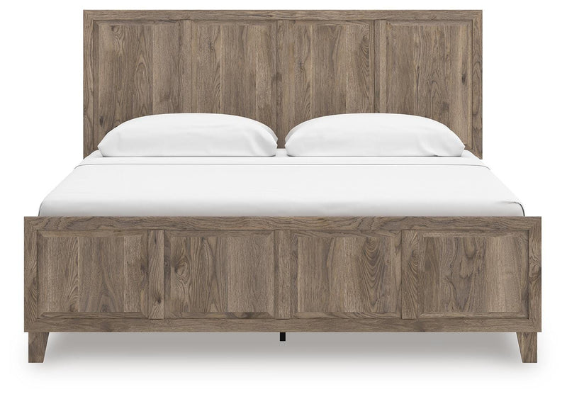Rusticott King Panel Bed with Dresser and Chest in Brown - PKG023699