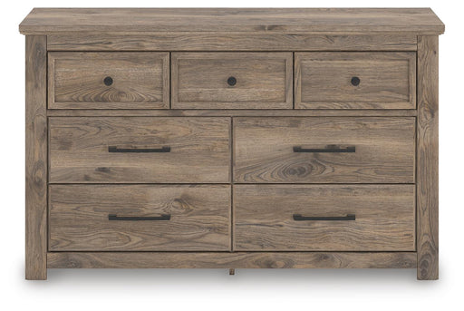 Rusticott King Panel Bed with Dresser and Chest in Brown - PKG023699
