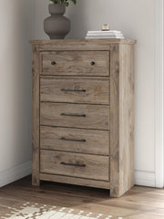 Rusticott King Panel Bed with Dresser and Chest in Brown - PKG023699