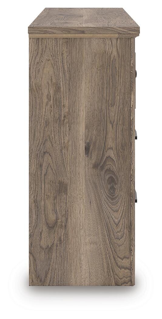 Rusticott King Panel Bed with Dresser and Chest in Brown - PKG023699