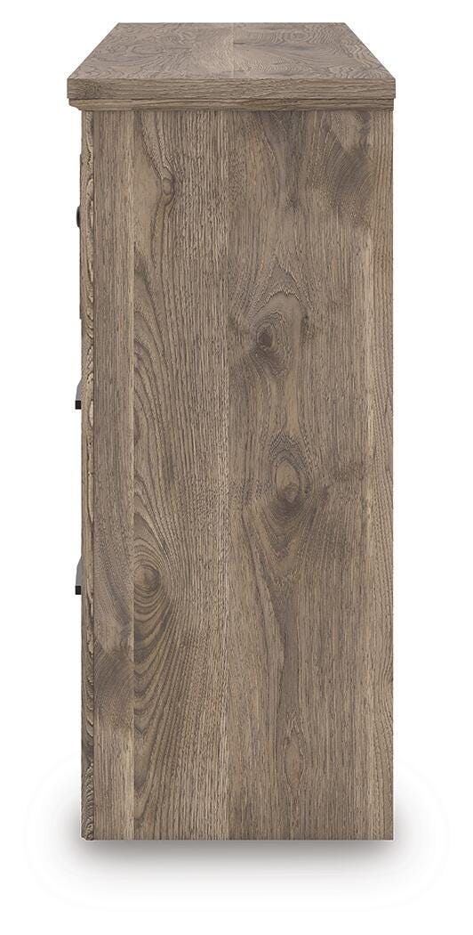 Rusticott King Panel Bed with Dresser and Chest in Brown - PKG023699