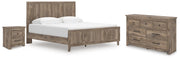 Rusticott King Panel Bed with Dresser and Nightstand in Brown - PKG023698