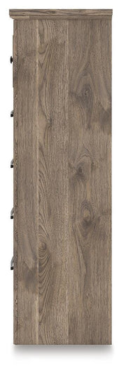Rusticott King Poster Bed, Dresser and Chest in Brown - PKG023709