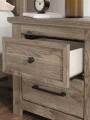 Rusticott King Poster Bed, Dresser, Mirror and Nightstand - PCB2260B12