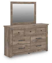 Rusticott King Poster Bed, Dresser, Mirror and Nightstand - PCB2260B12