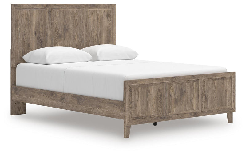 Rusticott Queen Panel Bed, Dresser and Mirror - PCB2260B3