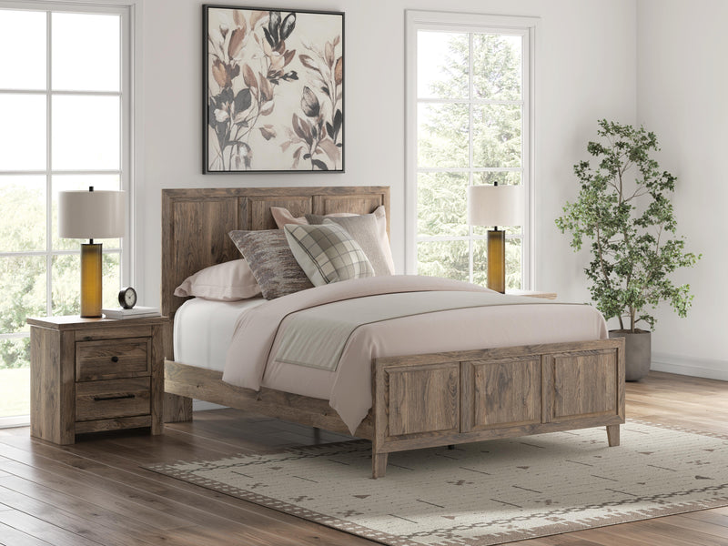 Rusticott Queen Panel Bed, Dresser and Mirror - PCB2260B3