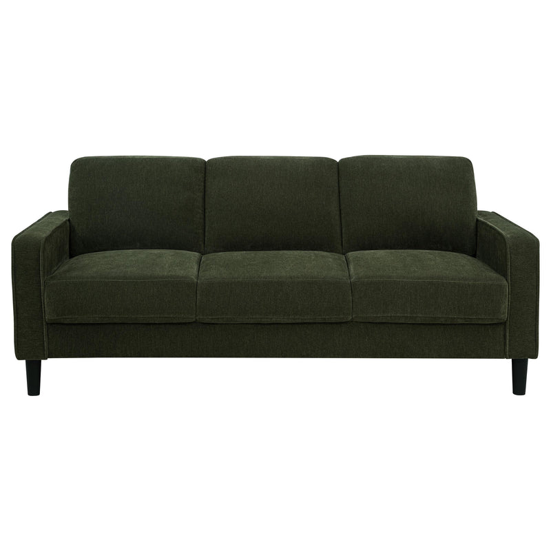 Ruth 2-piece Fabric Upholstered Track Arm Sofa Matcha Green - 511214-S2