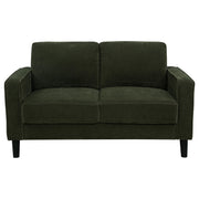 Ruth 2-piece Fabric Upholstered Track Arm Sofa Matcha Green - 511214-S2