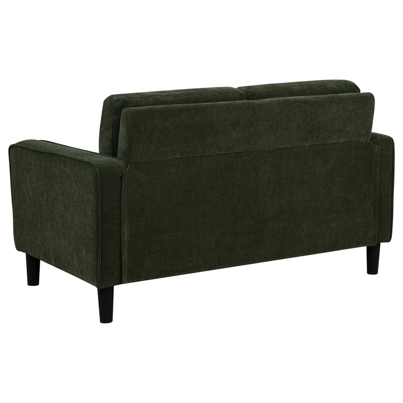 Ruth 2-piece Fabric Upholstered Track Arm Sofa Matcha Green - 511214-S2