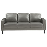 Ruth 2-piece Upholstered Track Arm Sofa Set Grey - 508365-S2