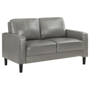 Ruth 2-piece Upholstered Track Arm Sofa Set Grey - 508365-S2